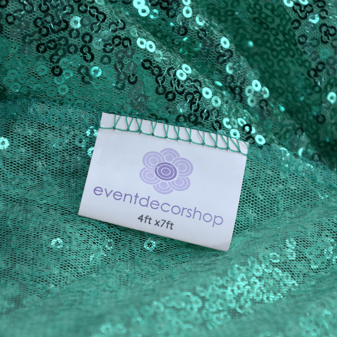4ft x 9ft Sequin Backdrop Photography - Emerald Green