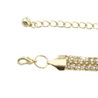 Rhinestone Diamante Waist Chain Belt for Women - Gold
