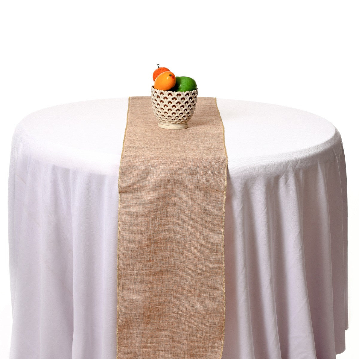 11" x 108" Plain Rustic Hessian Table Runner