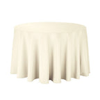 180GSM Round Polyester Tablecloth - Ivory