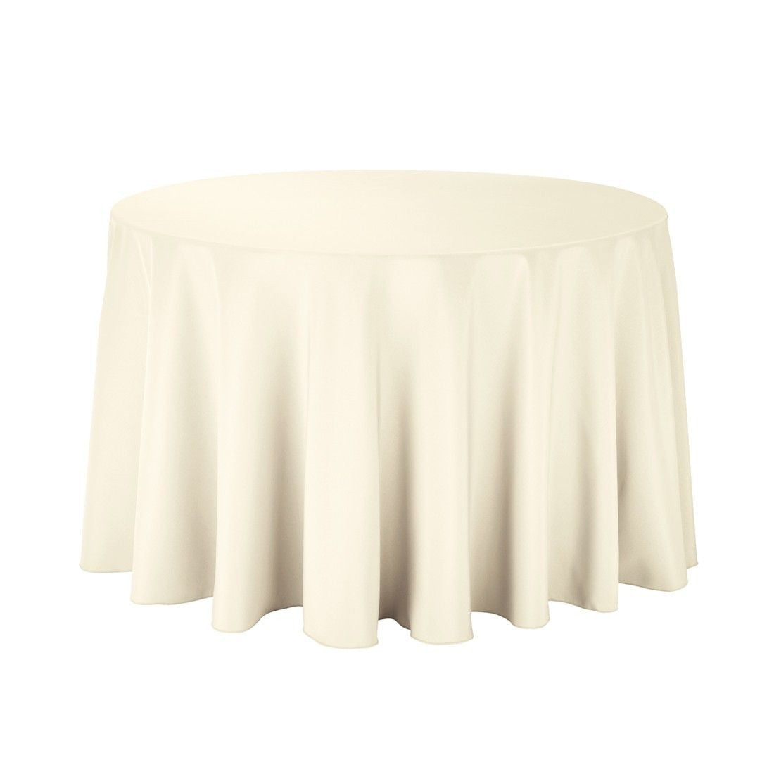 180GSM Round Polyester Tablecloth - Ivory