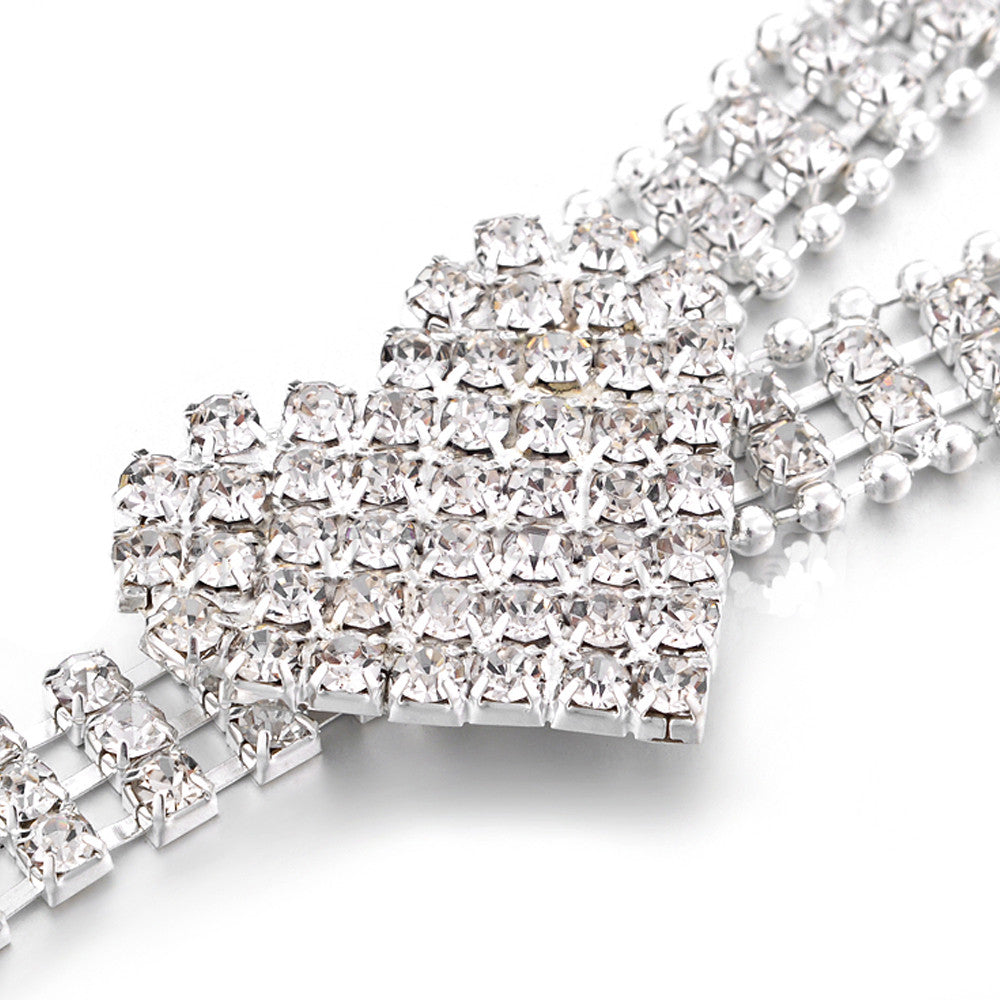 Diamante Waist Belt with Heart Loop