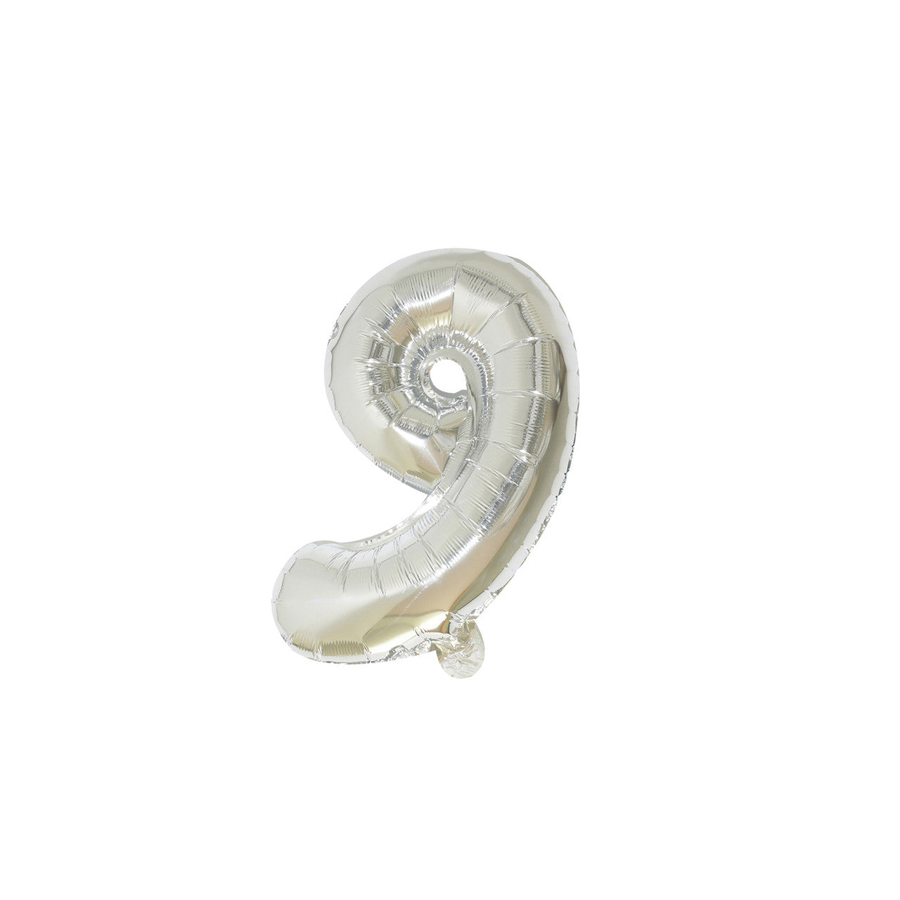 Large Foil Number Air-fill and Helium Balloons (0-9) - Silver