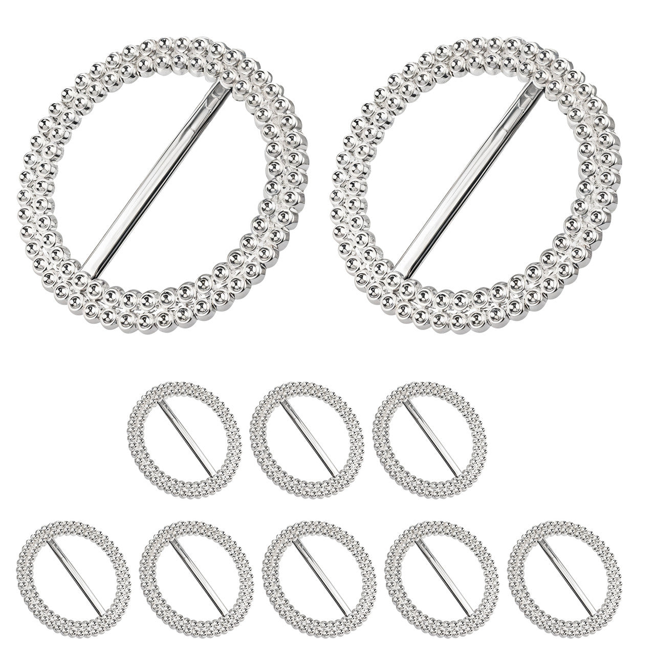 50mm Silver Round Chair Band Buckle