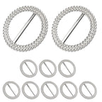 50mm Round Diamante Buckle for Chair Bands - 5pcs