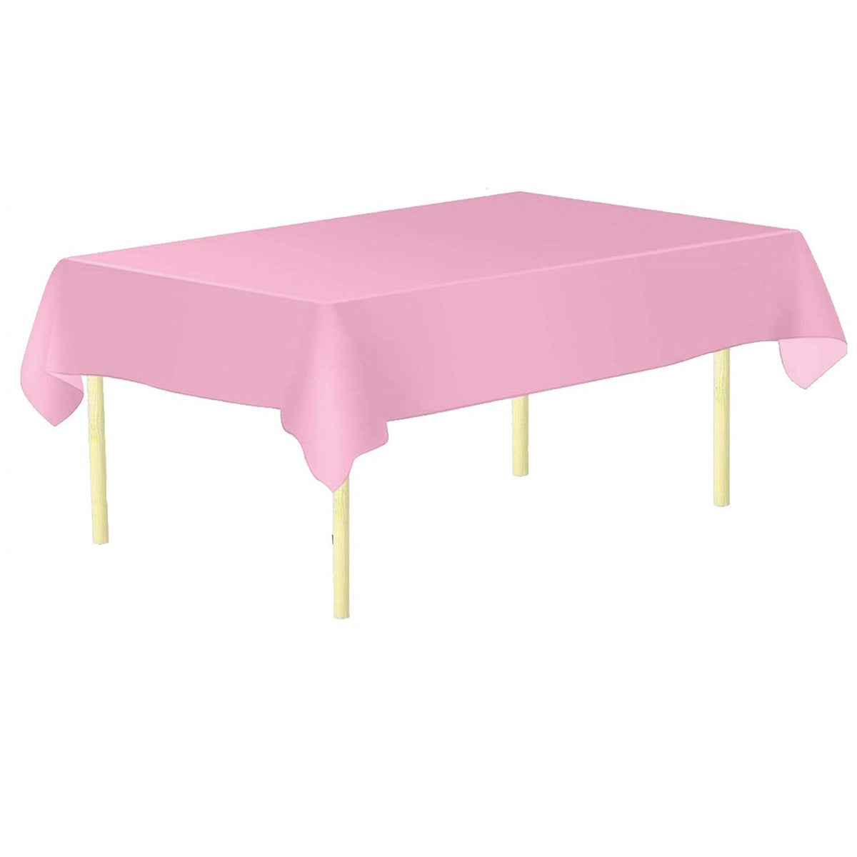Rectangular Plastic Disposable Tablecloth Light