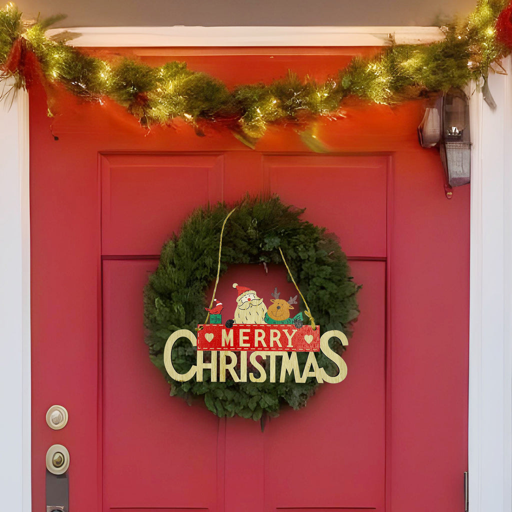 Merry Christmas  Wooden Plaque Hanging Sign