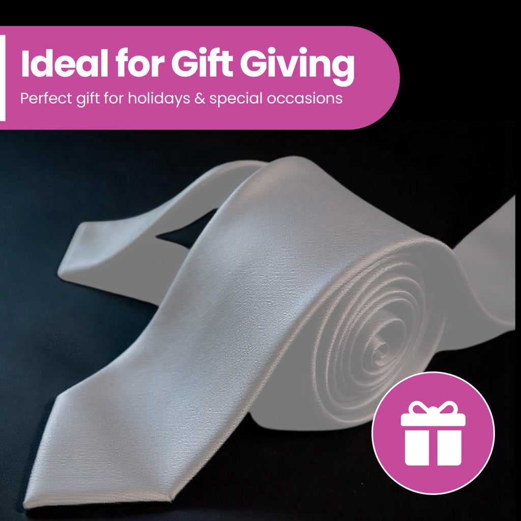 Silver Neck Tie