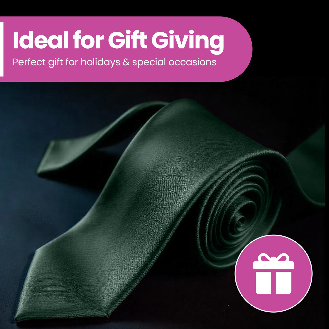 Dark Green Neck Tie