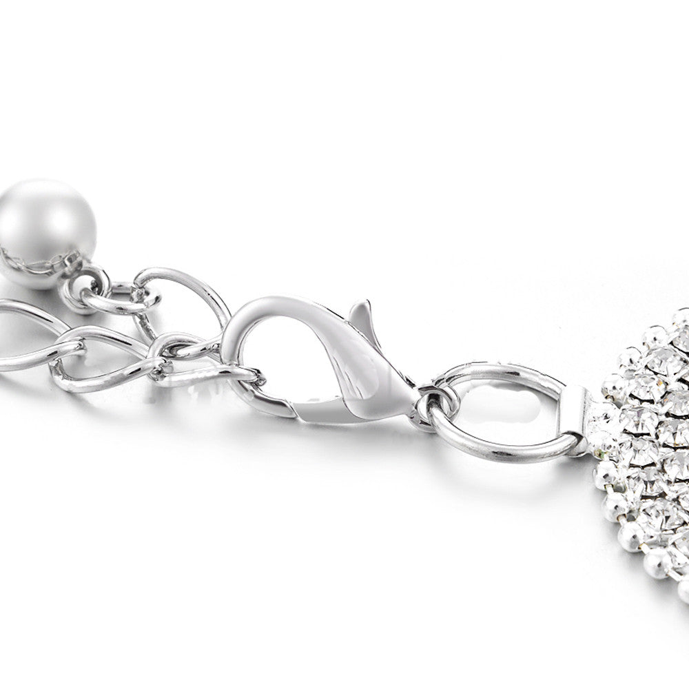 Diamante Waist Belt with Heart Loop
