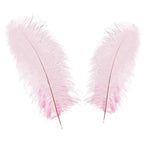 50-60cm Loose Ostrich Feathers, 5pcs - Baby Pink