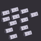 Plastic Tablecloth Clips With Hook & Loop Strips - 12pcs