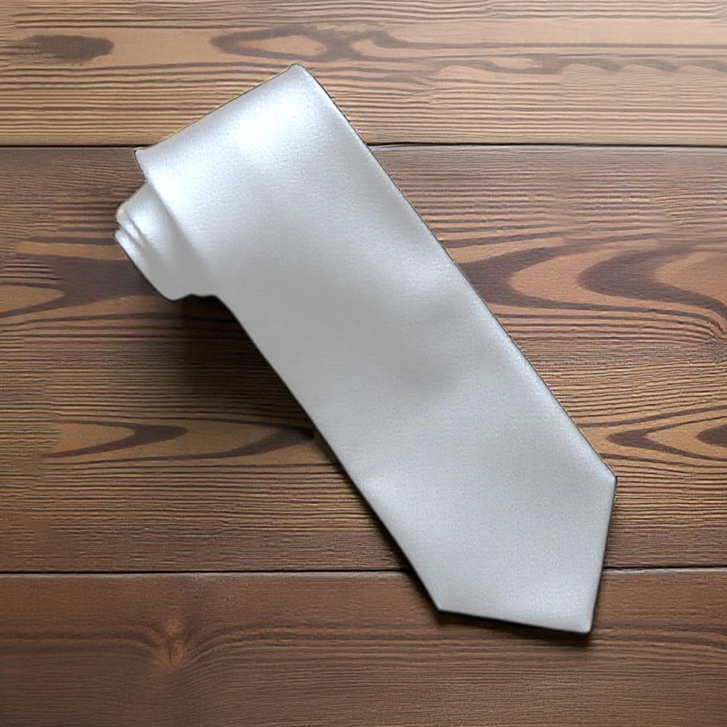 Silver Neck Tie