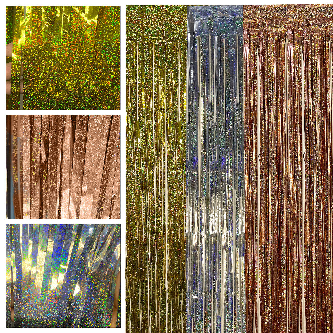 Foil Fringe Curtain Backdrop