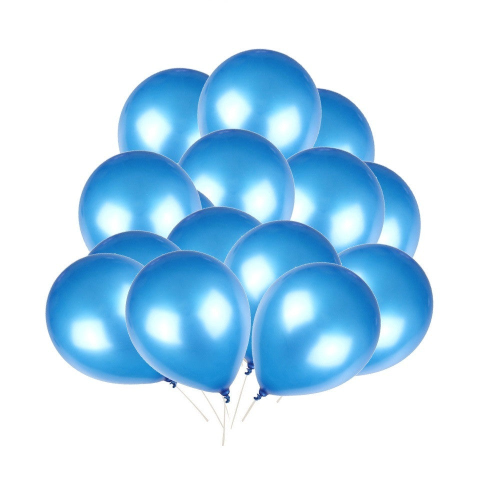 10" Helium-Quality Latex Plain Balloons - Light Blue