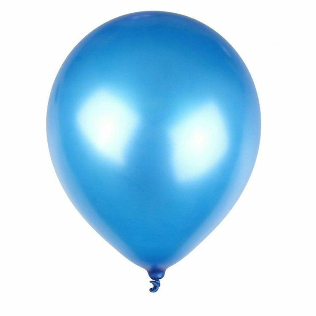 10" Helium-Quality Latex Plain Balloons - Light Blue