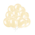 10" Helium-Quality Latex Plain Balloons - Ivory