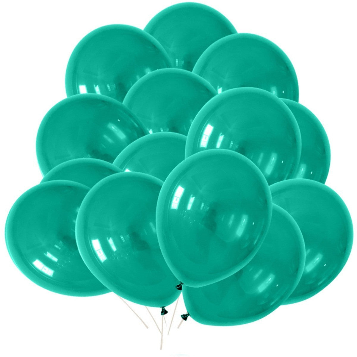 10" Helium-Quality Latex Plain Balloons - Green