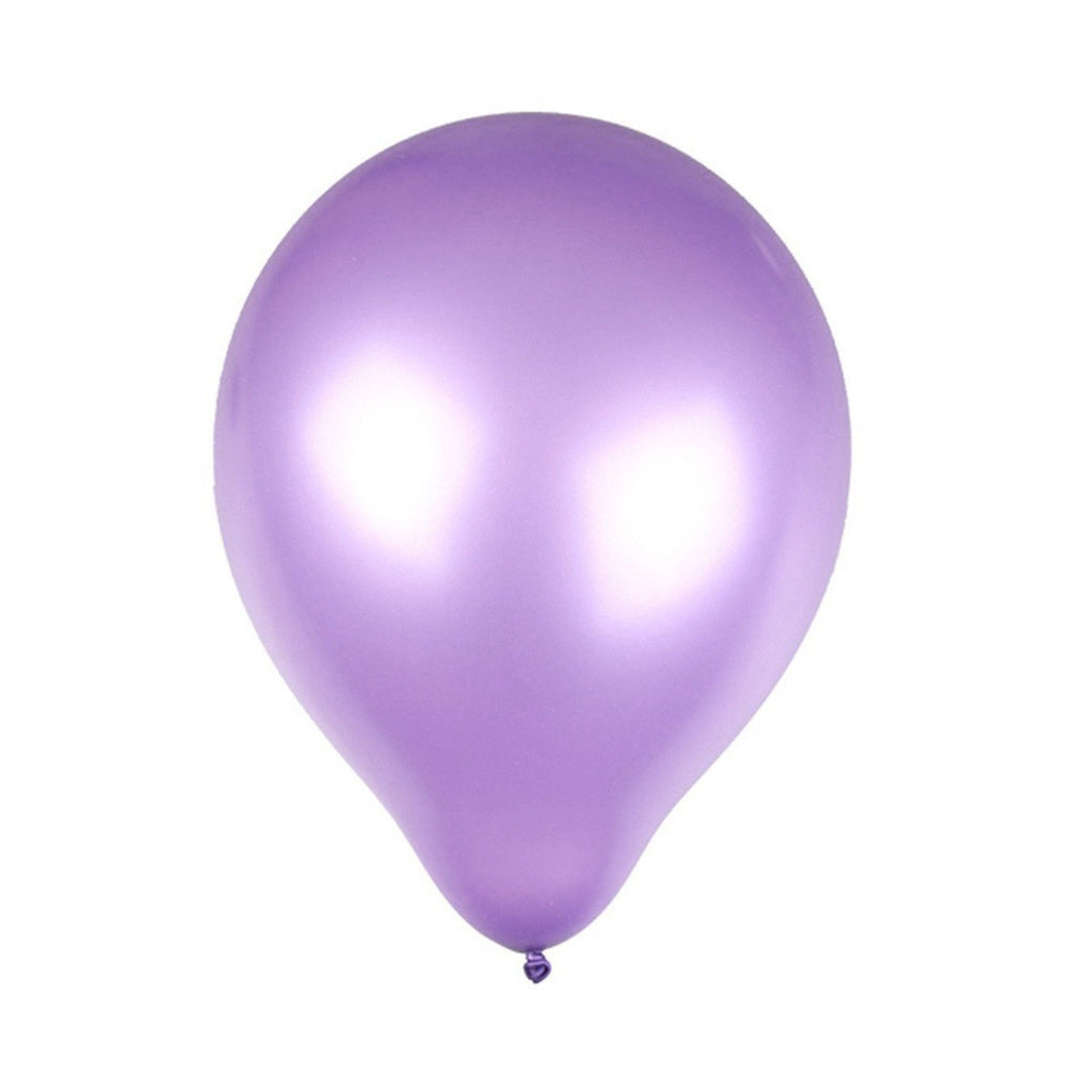 10" Helium-Quality Latex Plain Balloons - Light Purple