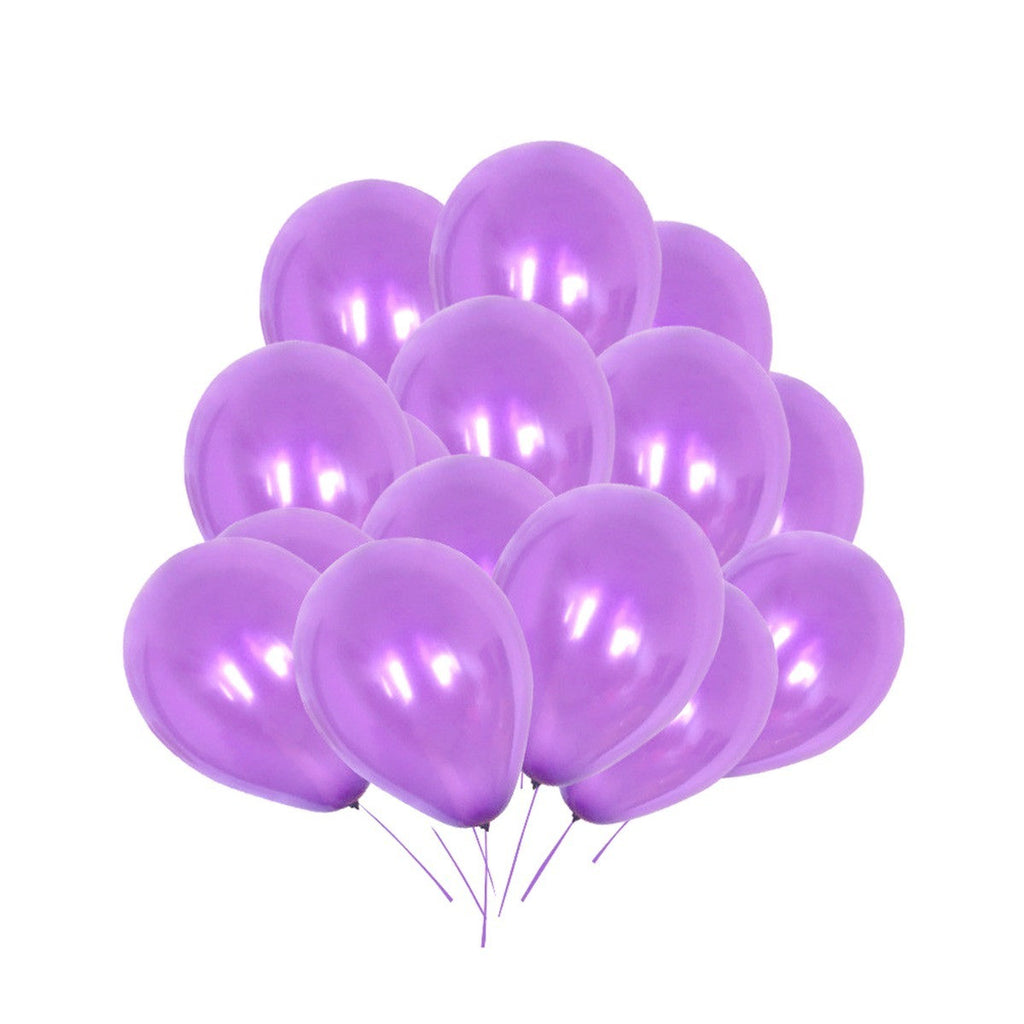 10" Helium-Quality Latex Plain Balloons - Light Purple