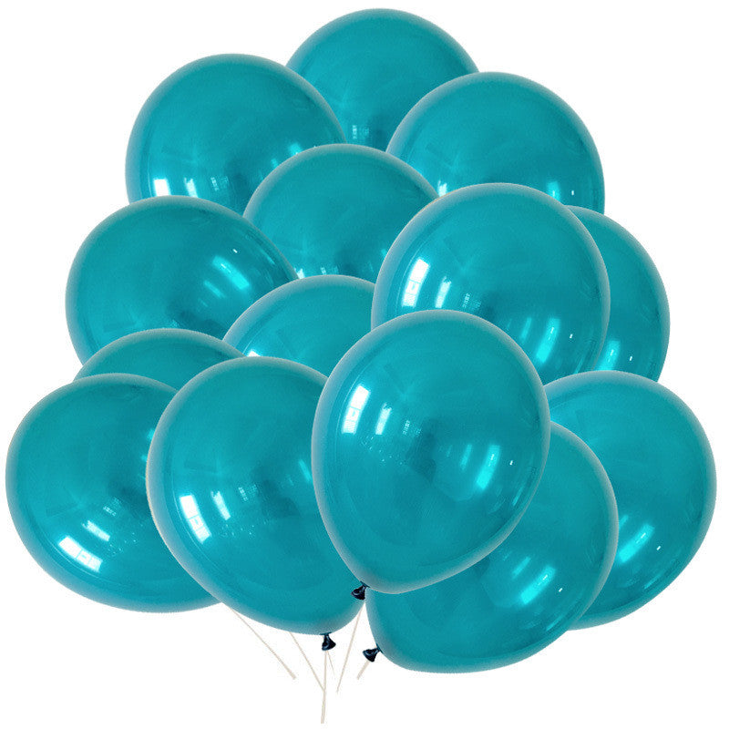 10" Helium-Quality Latex Plain Balloons - Fern Green