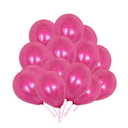 10" Helium-Quality Latex Plain Balloons - Rose Pink