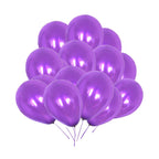 10" Helium-Quality Latex Plain Balloons - Purple
