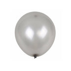 10" Helium-Quality Latex Plain Balloons - Silver