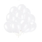 10" Helium-Quality Latex Plain Balloons - White