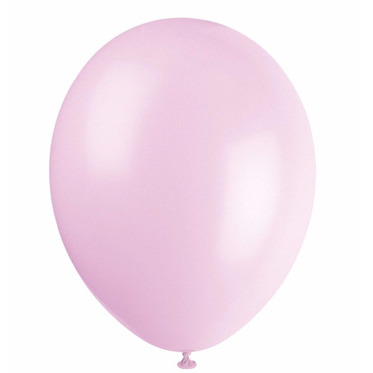 10" Helium-Quality Latex Plain Balloons - Baby Pink