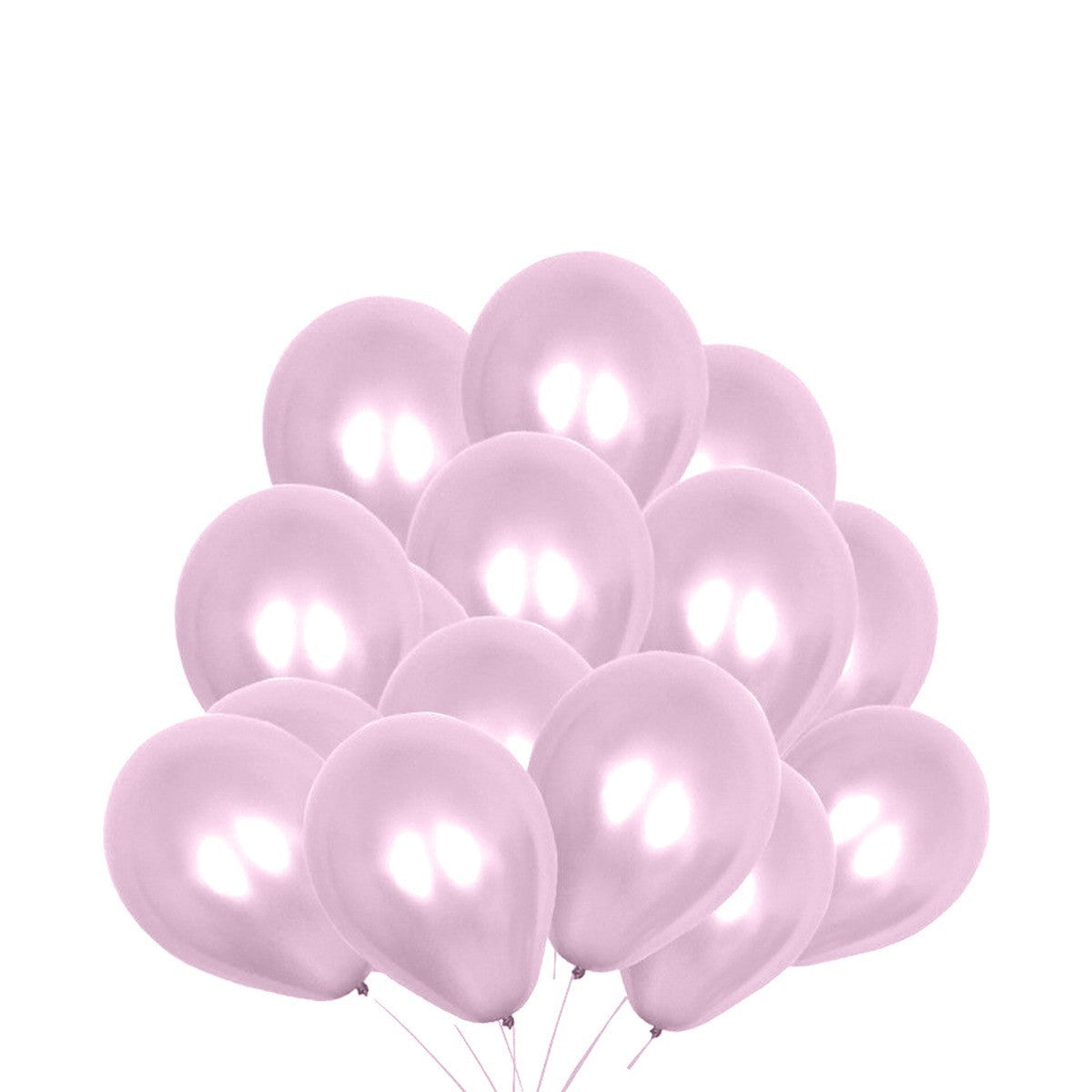 10" Helium-Quality Latex Plain Balloons - Baby Pink