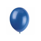 10" Helium-Quality Latex Plain Balloons - Royal Blue