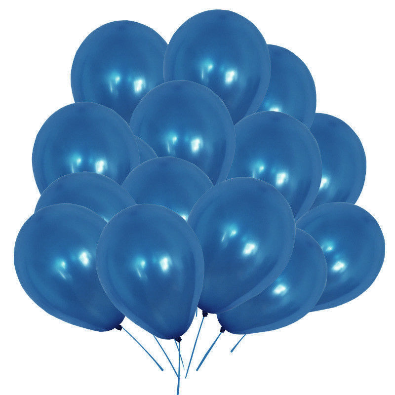 10" Helium-Quality Latex Plain Balloons - Royal Blue