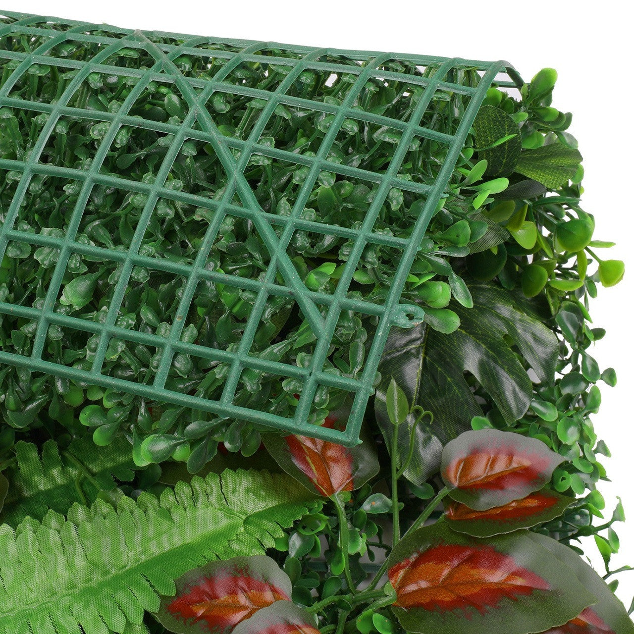Artificial Flower Panel - Green Grass with Persian Leaf