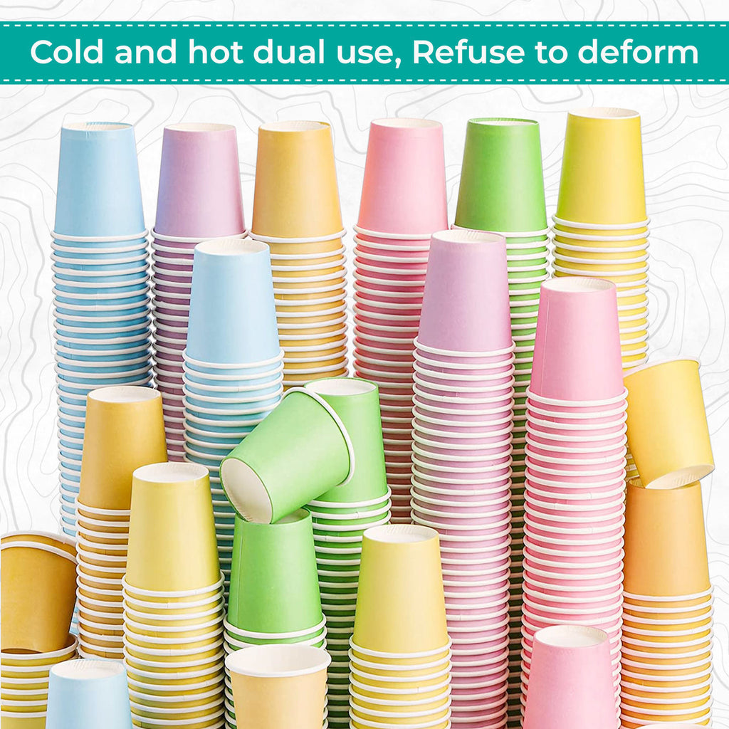 Lime Green 9oz Paper Cups (Pack of 14)