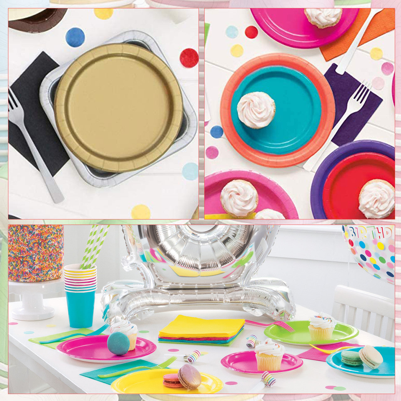 Lovely Pink - Round Plates