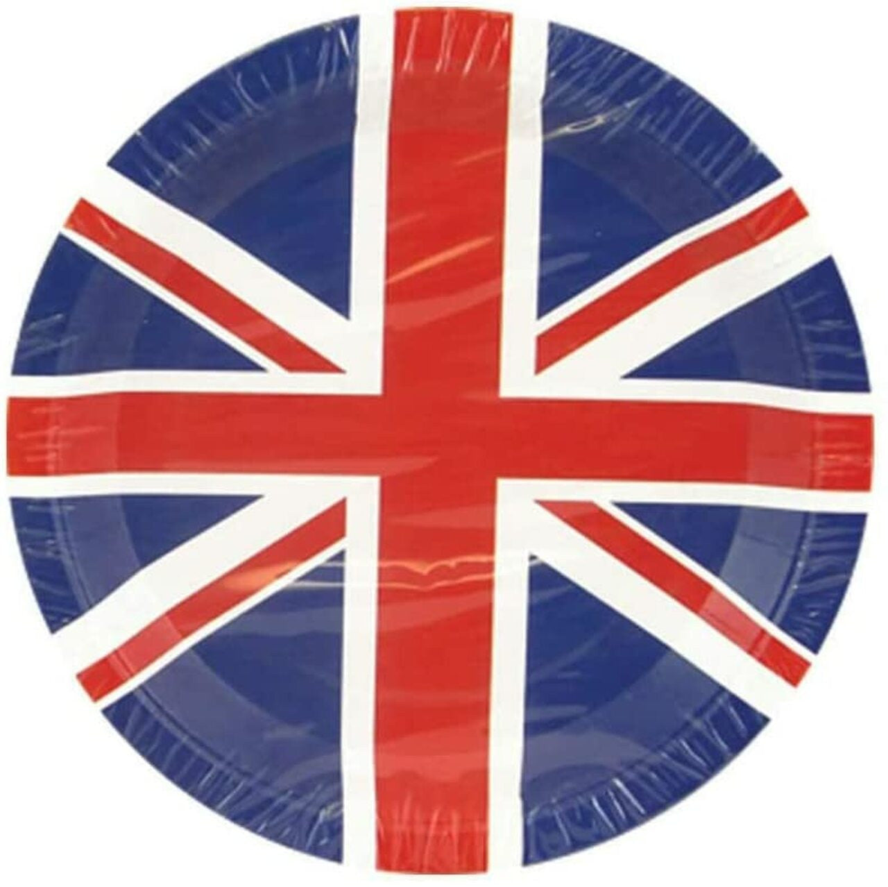 Union Jack Paper Dessert Plates -10 pieces