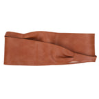 9.5cm x 250cm Wide Waist Crochet Cinch Soft PU Belt - Tan