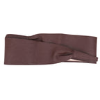 9.5cm x 250cm Wide Waist Crochet Cinch Soft PU Belt - Coffee