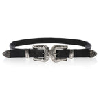 Black Vintage Style Belt
