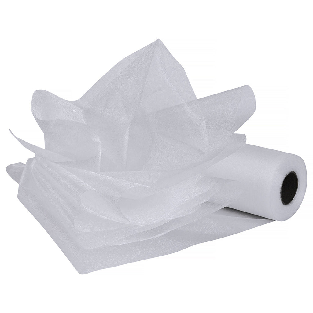 Set of 3 Organza Snow Sheer Rolls - 25m x 29cm - Red, Green, White