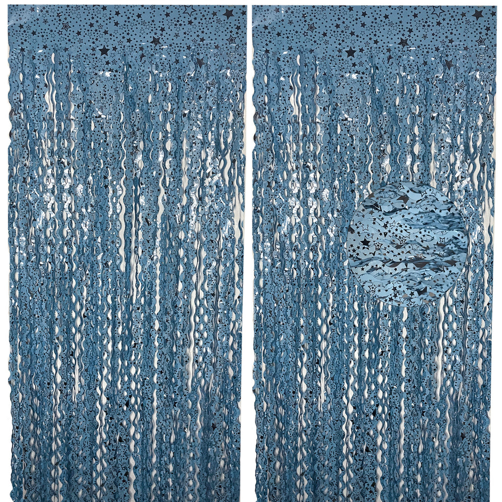 Wavy Ceramic Foil Fringe Curtain (1m x 2m)