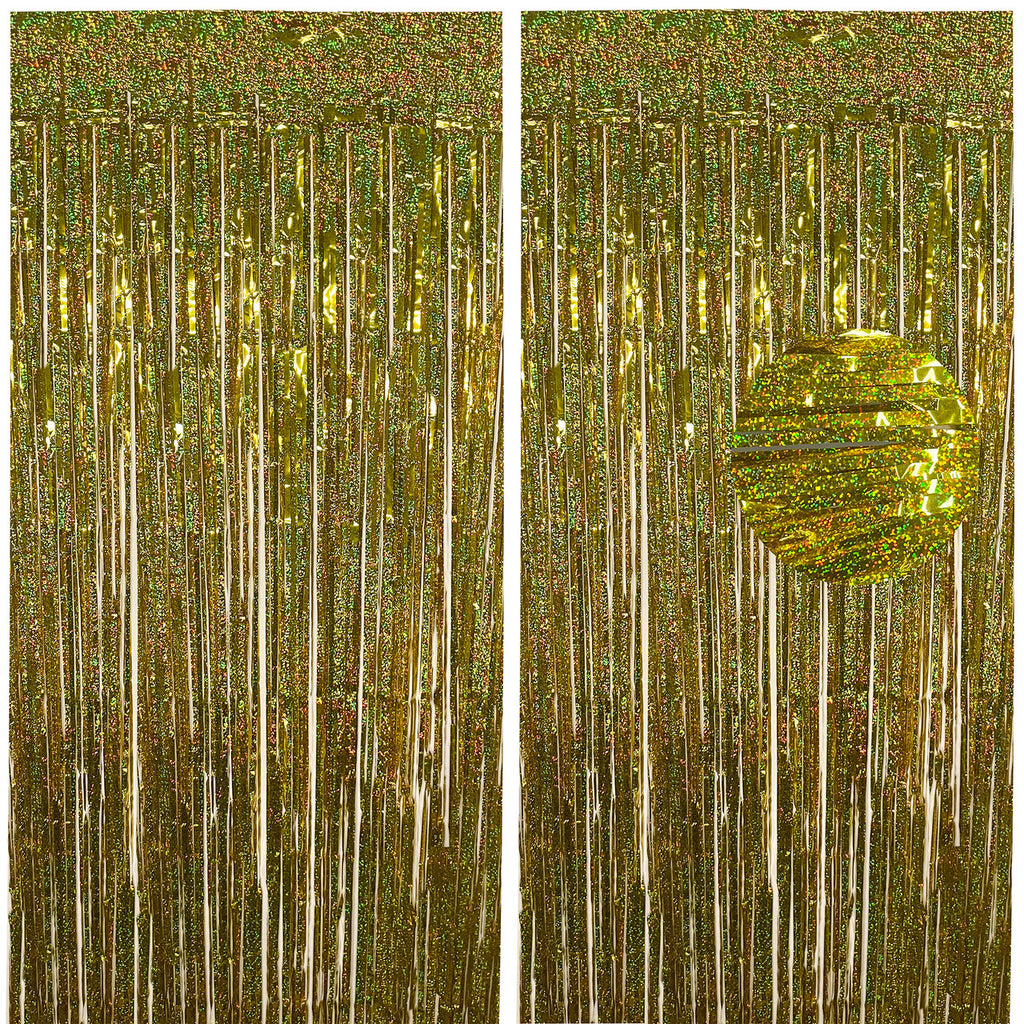 Wavy Ceramic Foil Fringe Curtain (1m x 2m)