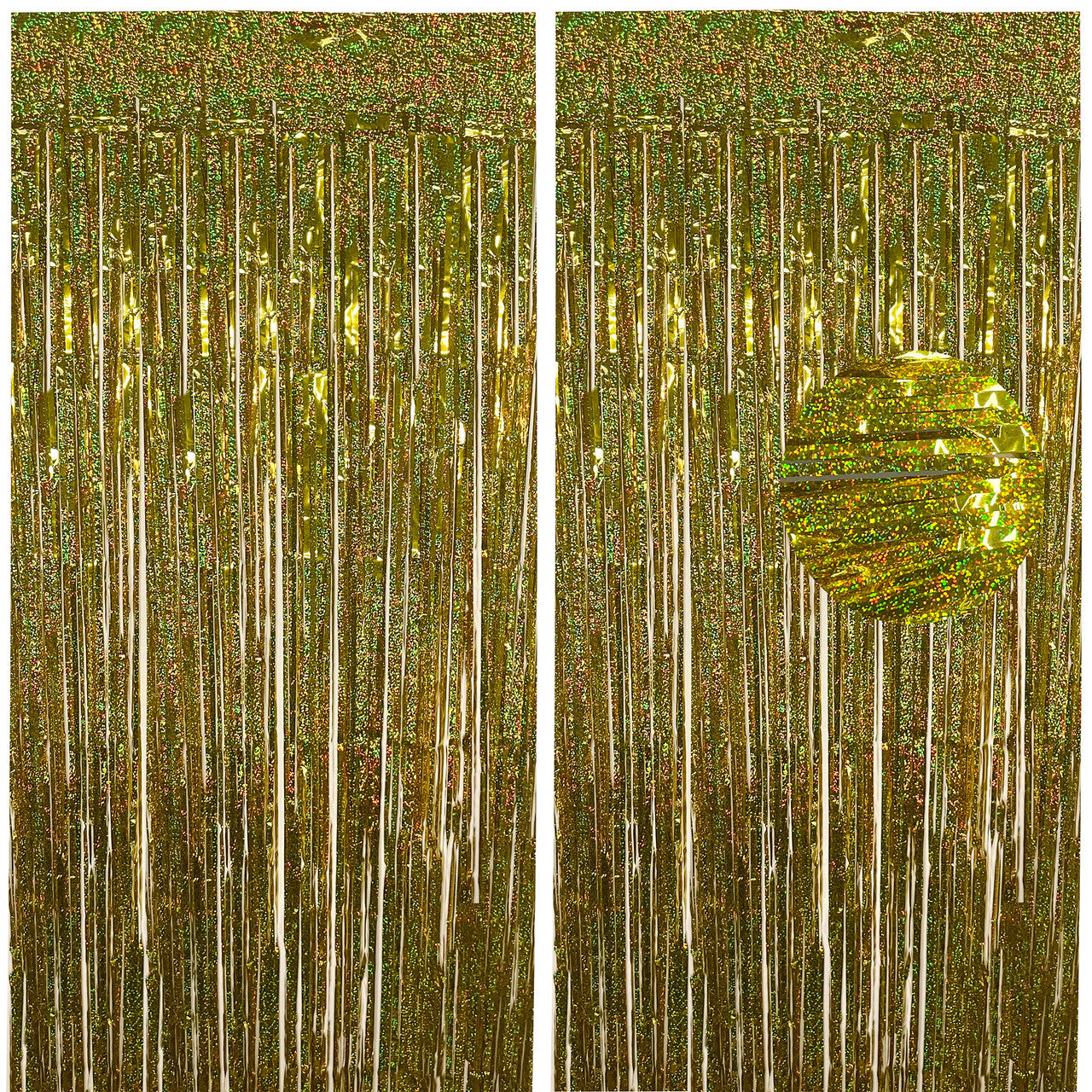 Wavy Ceramic Foil Fringe Curtain (1m x 2m)