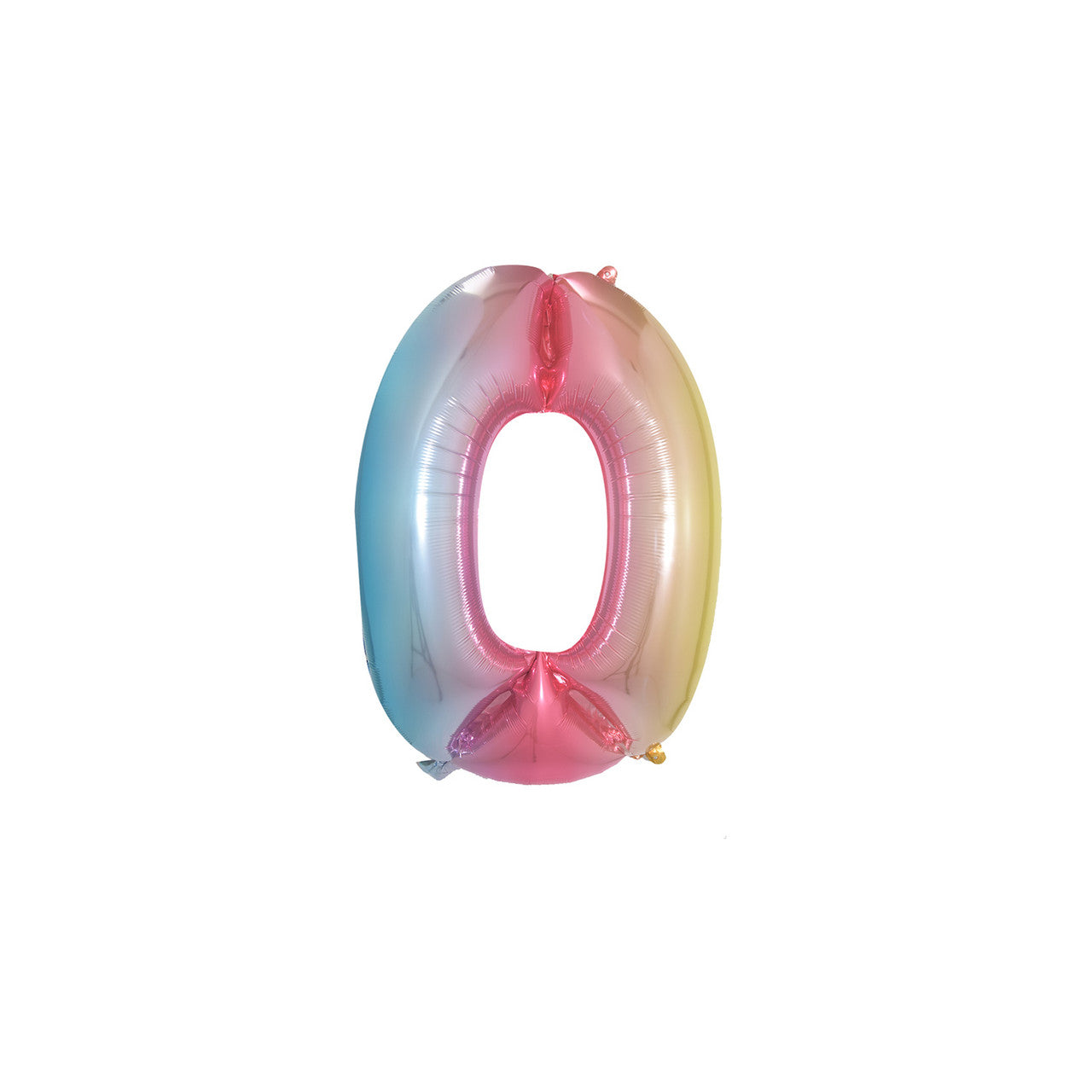 Large Foil Number Air-fill and Helium Balloons (0-9) - Rainbow