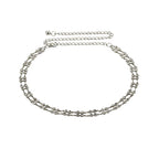 Layered Diamante Beads Chain Belt