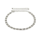 Layered Diamante Beads Chain Belt