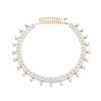 Gold Chain Belt with Artificial Pearls