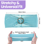 Spandex Chair Band with Round Diamante Buckle - Baby Blue