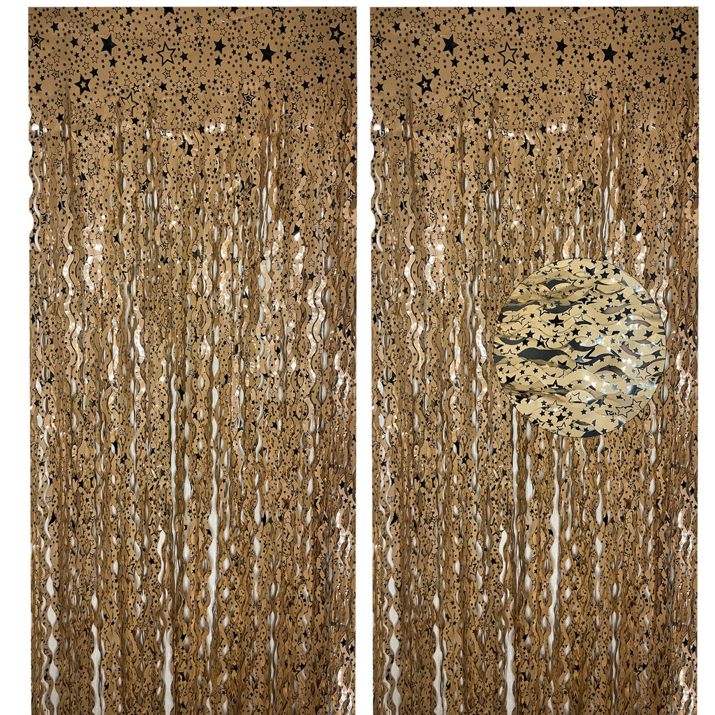 Wavy Ceramic Foil Fringe Curtain (1m x 2m)